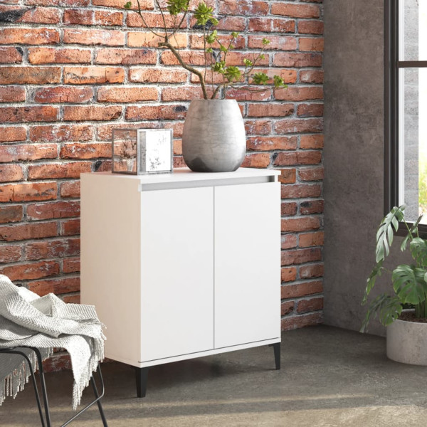 Szafka Biała z Drzwiami 60x35x70 cm do Salonu Pokoju Sypialni