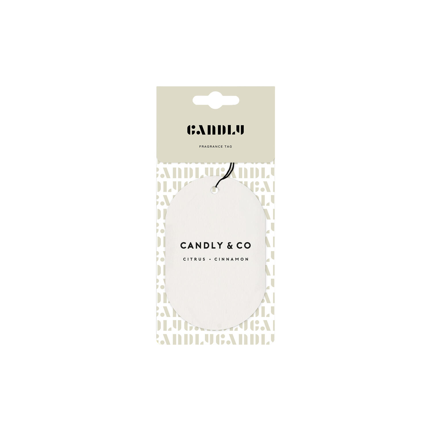 No. 3 Scented Car/Room Tag, Citrus/Cinnamon