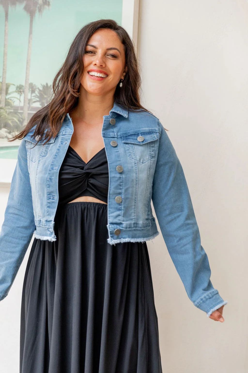 Kenzie Crop Denim Jacket