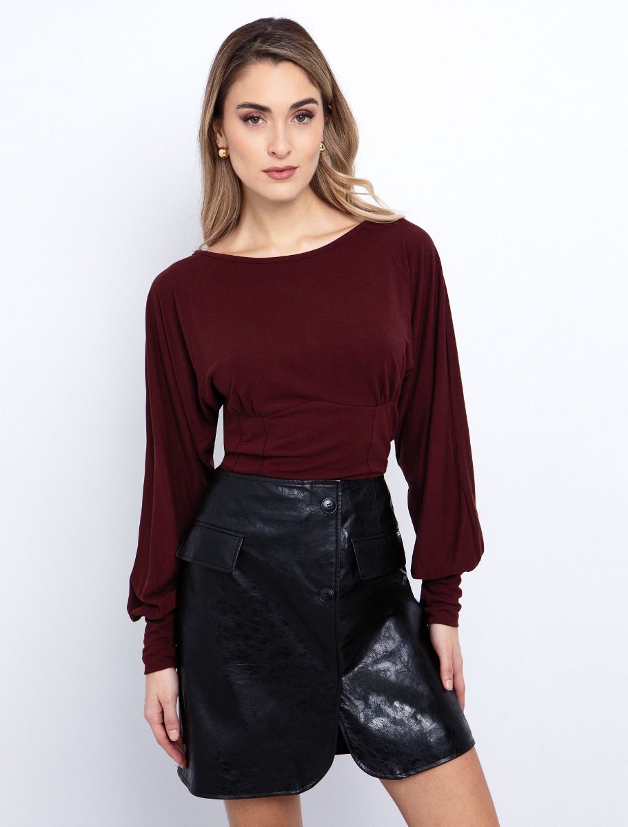 Mπλούζα με corset μέση