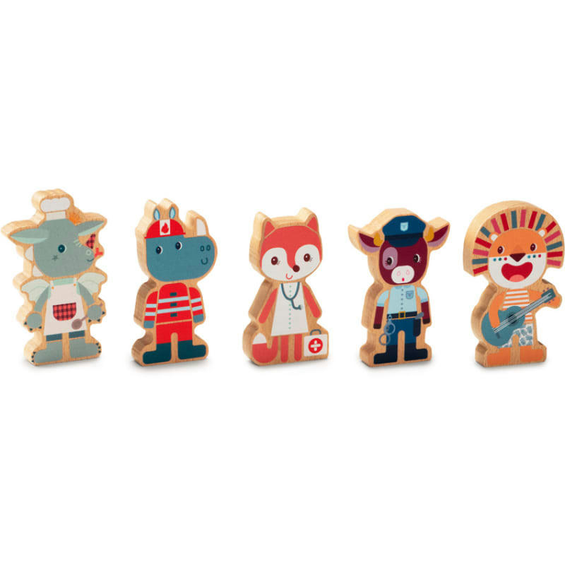 - Set de jeu en bois des super métiers