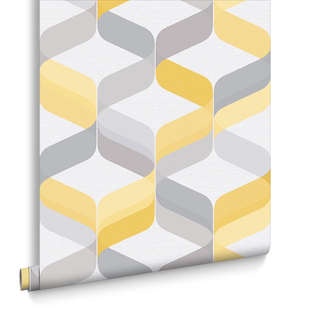 Graham & Brown Vliesbehang - Retro Lemon - 10mx52cm