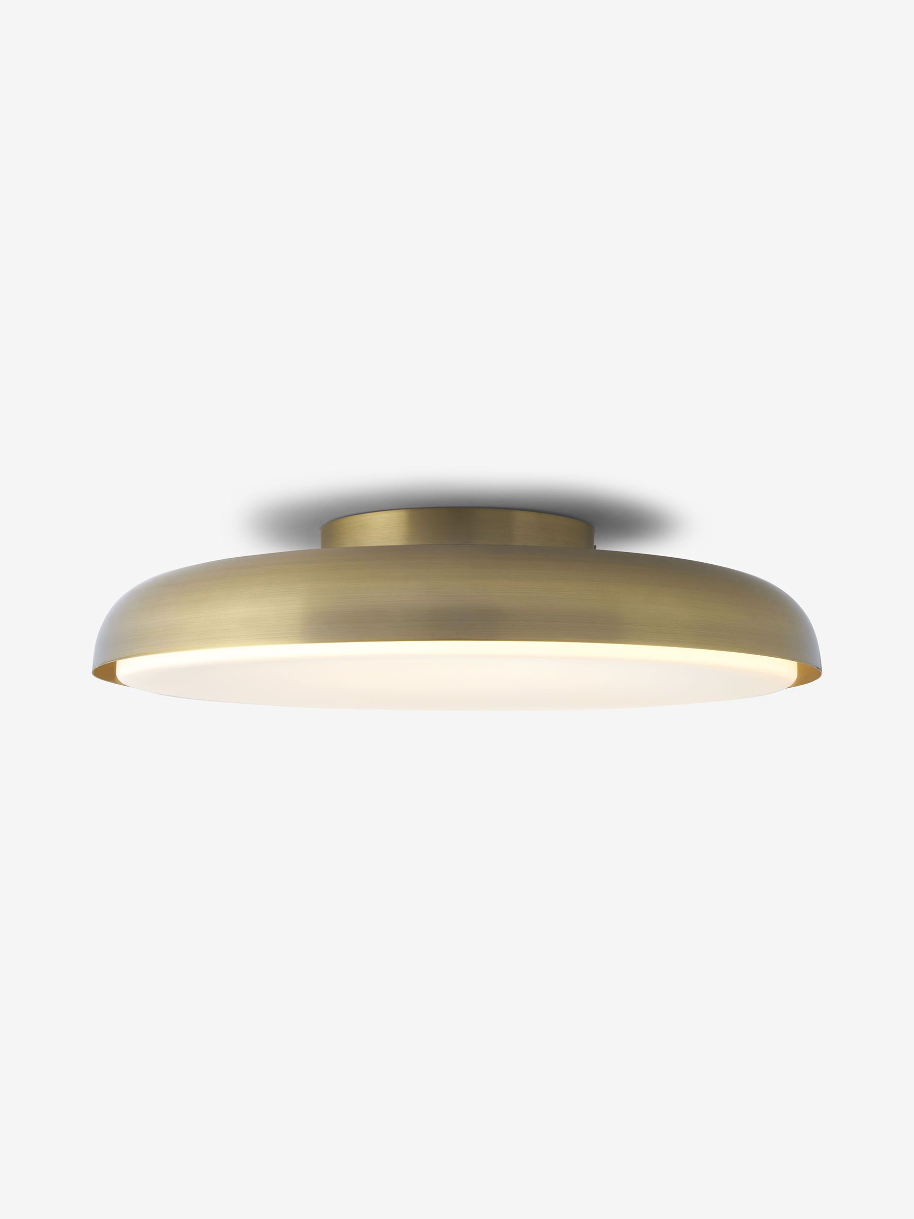 Nura Flush Bathroom Light in Brass