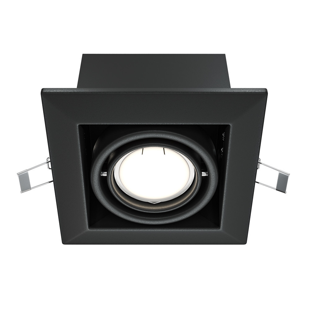 Oprawa wpuszczana kwadratowa czarna METAL MODERN 1xGU10x50W IP20 Maytoni