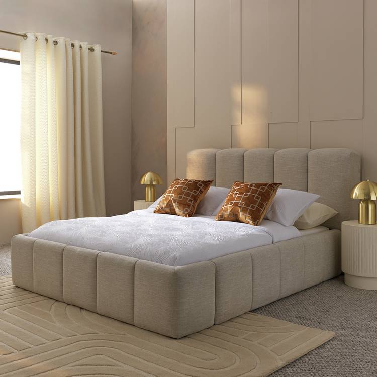 Habitat Malone Double End Lift Ottoman Bed - Cream