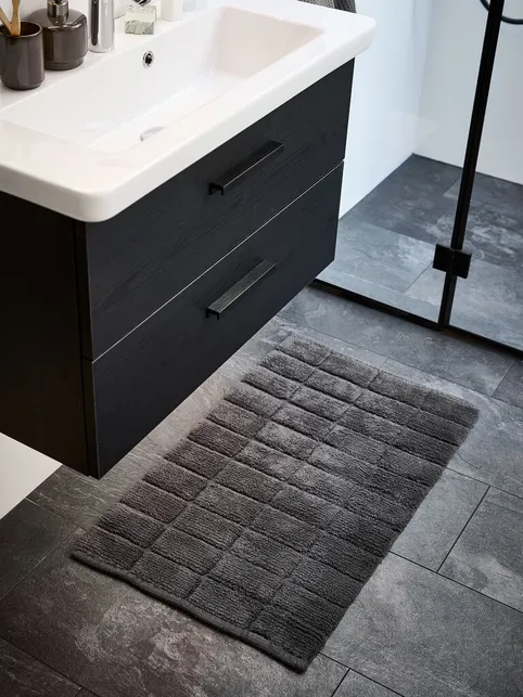 Bademåtte HOGSTORP 50x80 antracitgrå