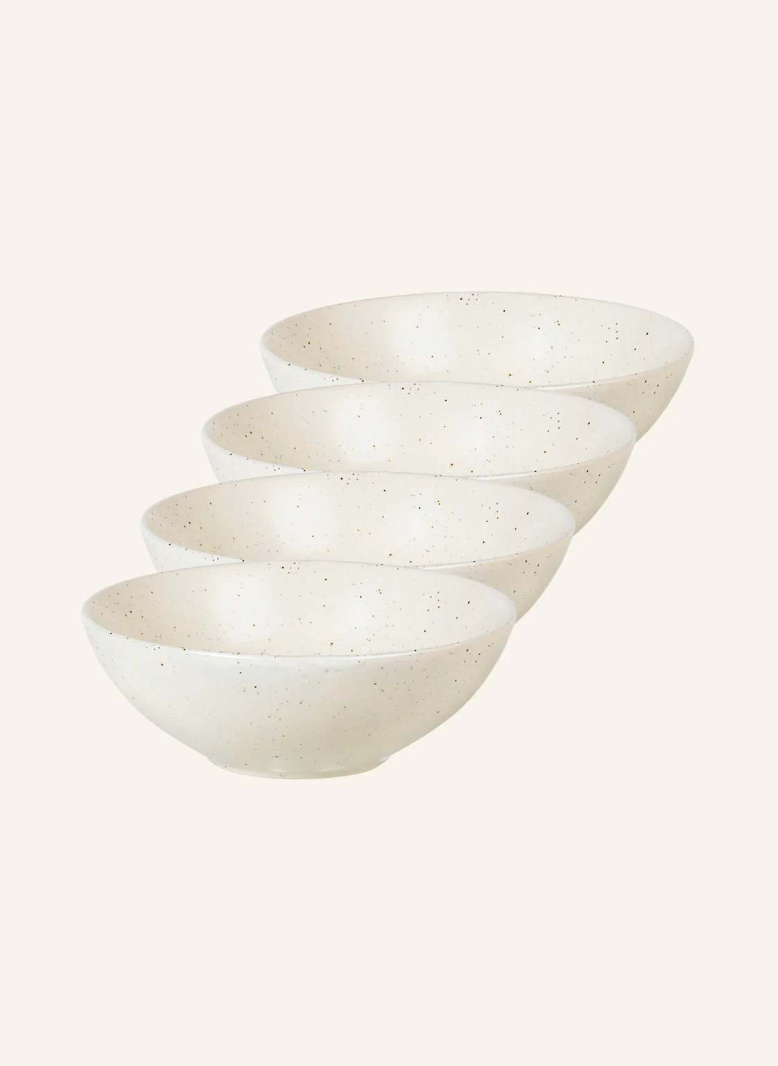 BROSTE COPENHAGEN 4er-Set Schalen NORDIC VANILLA