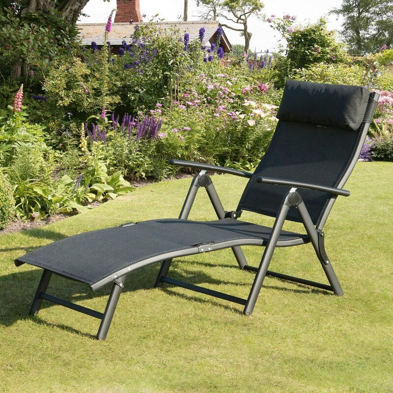 Havana Black Sunlounger - N/A