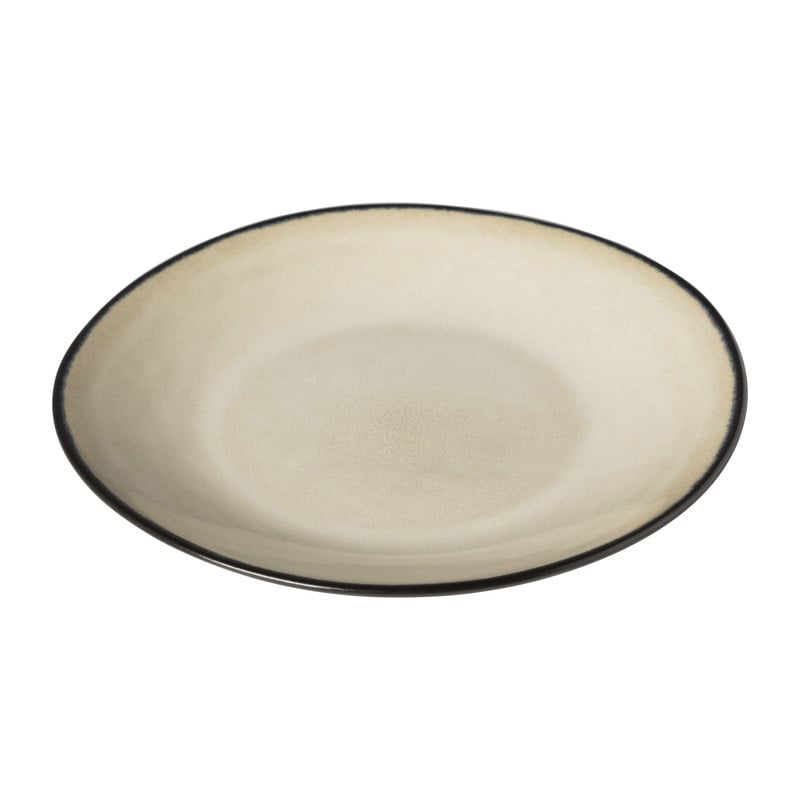 Gebaksbordje Roots - beige - &Oslash;18x2.2 cm