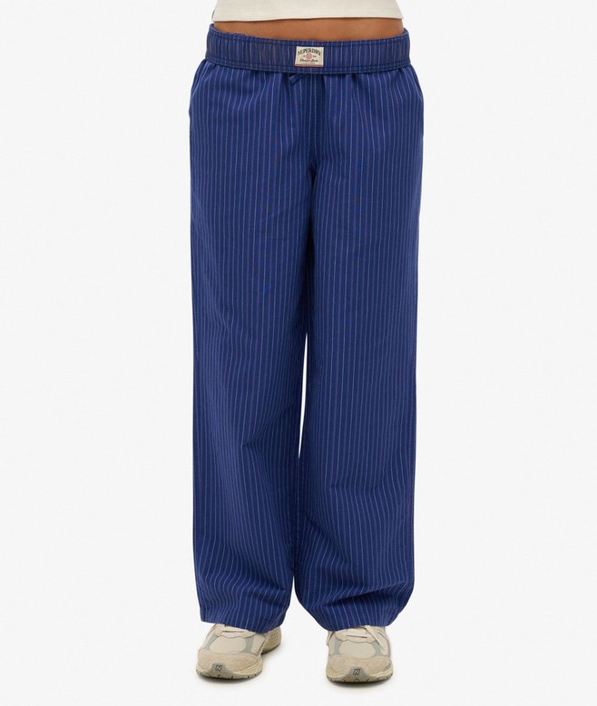 Organic Cotton Stripe Elasticated Trousers