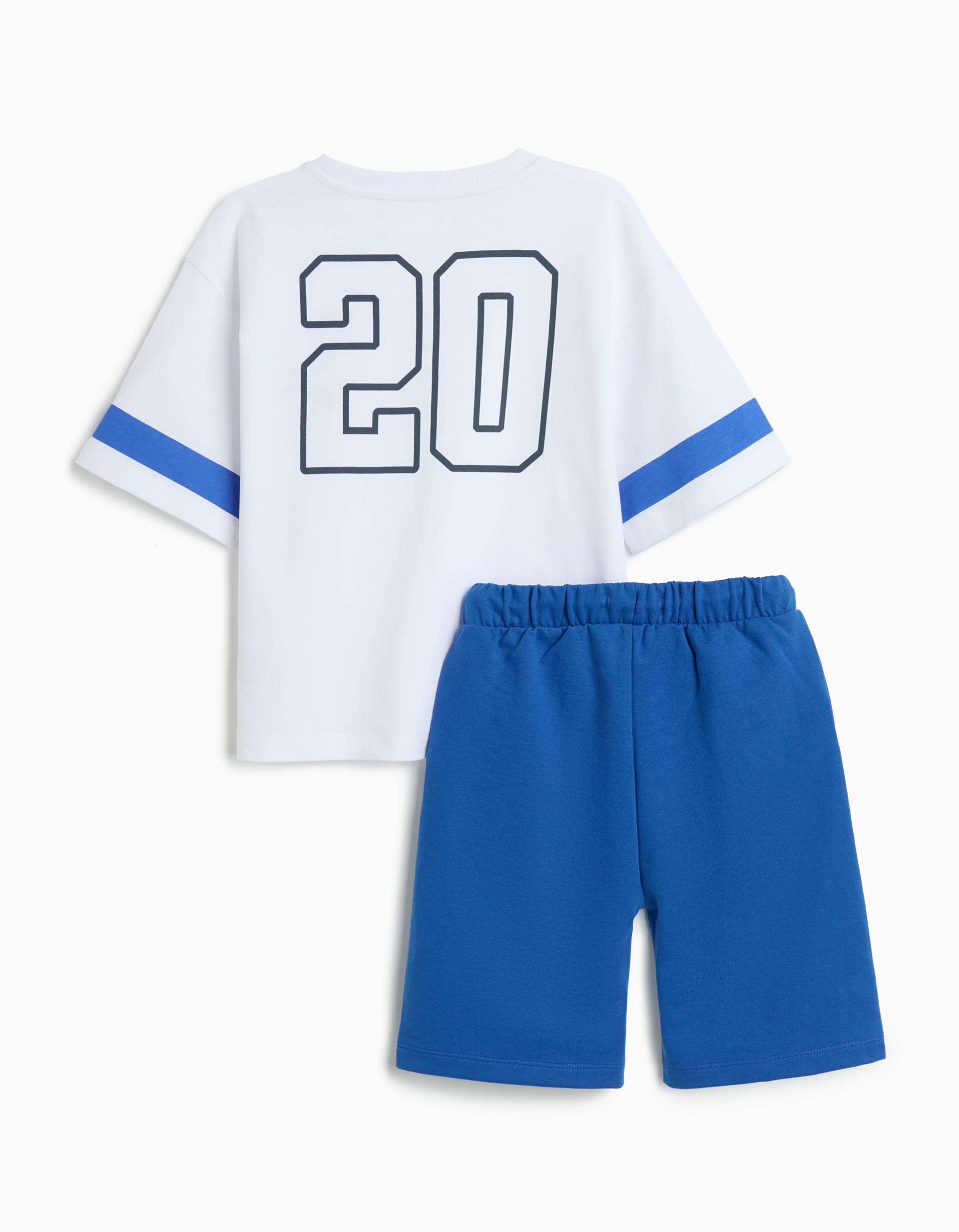 Conjunto T-shirt e Calções, Menino, Azul