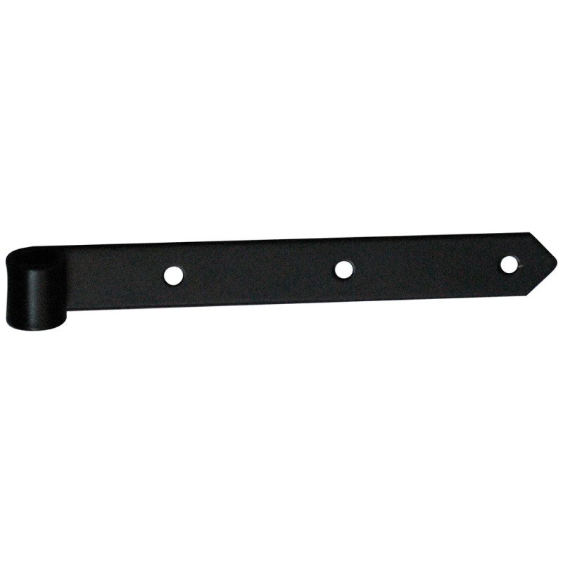 Penture droite en métal noir 250 mm TEKNIBOX
