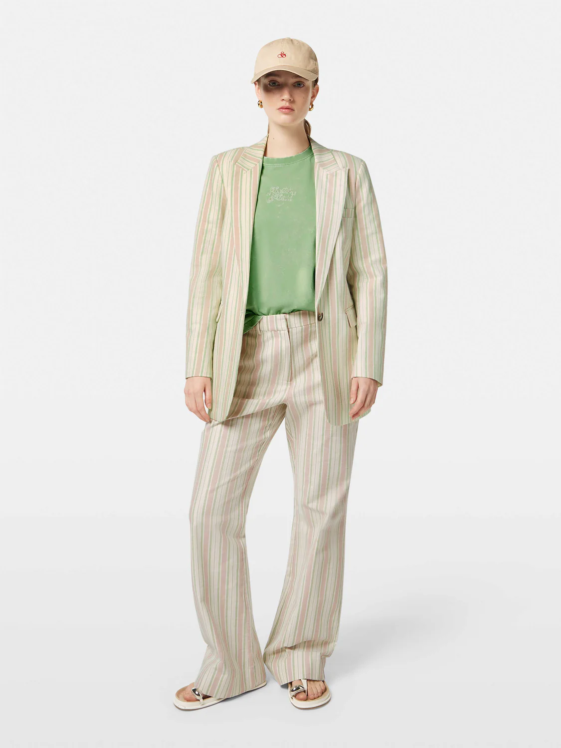 Lurex Cotton-Blend Single Breasted Blazer