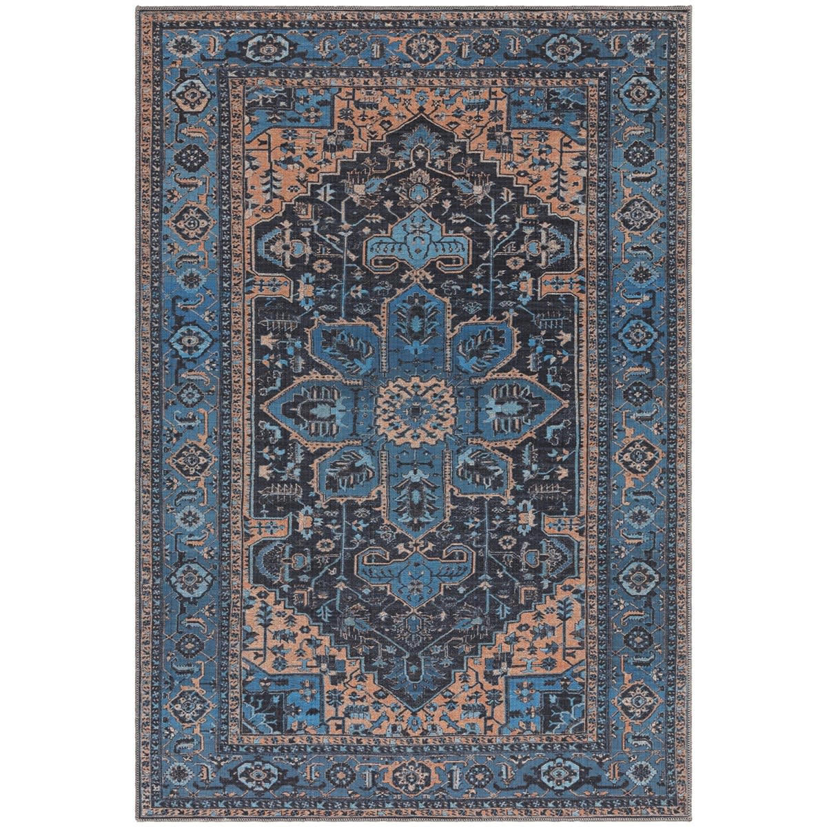 ALYA - Tapis de salon en polypropylène jaune 120x170 cm