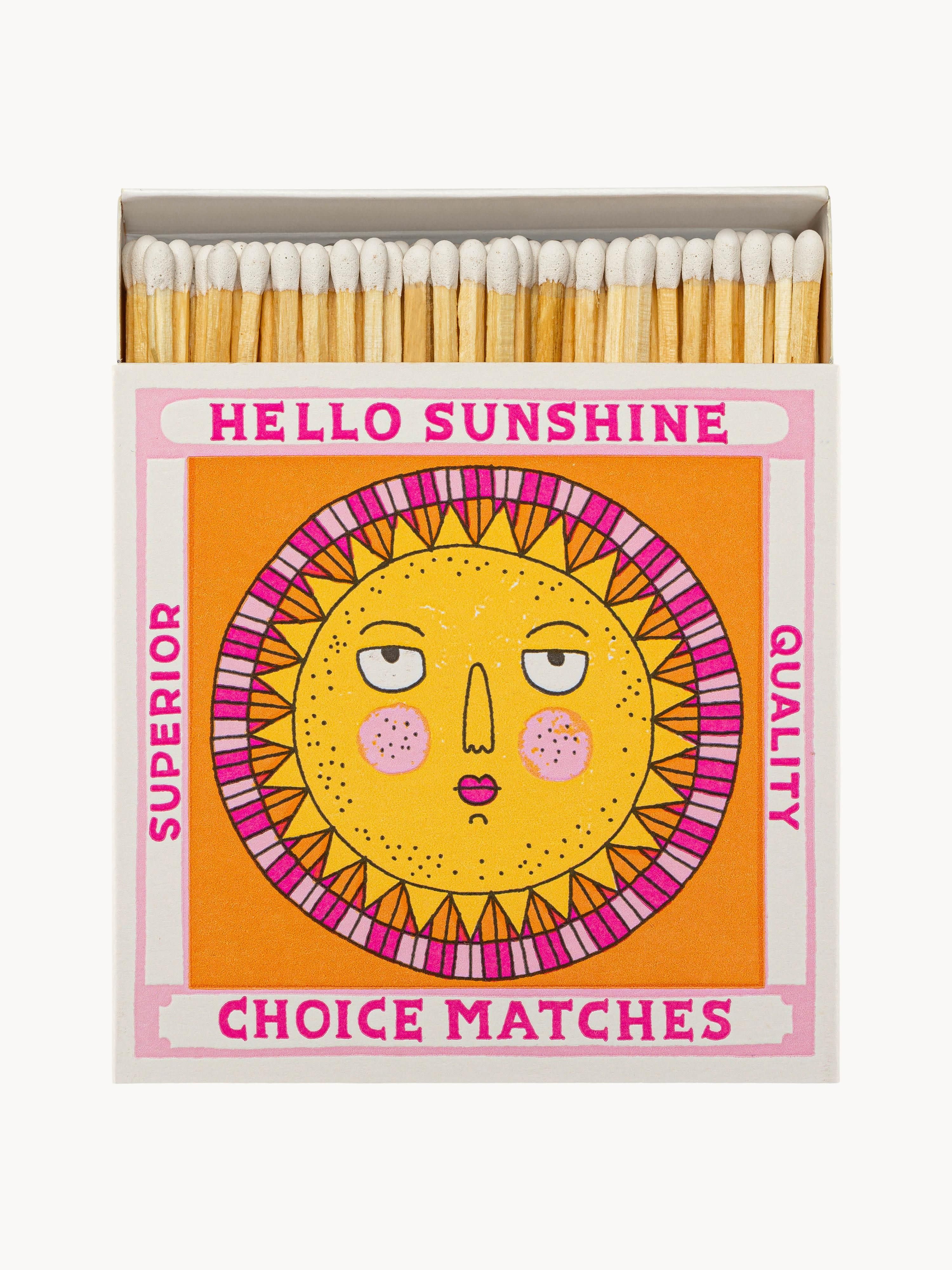 Design Streichholzschachtel Hello Sunshine