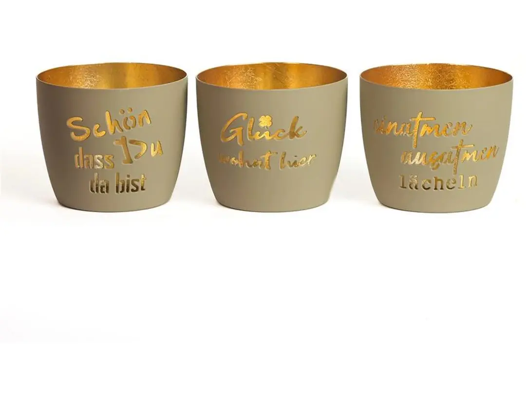 Windlicht 3er-Set CHALET