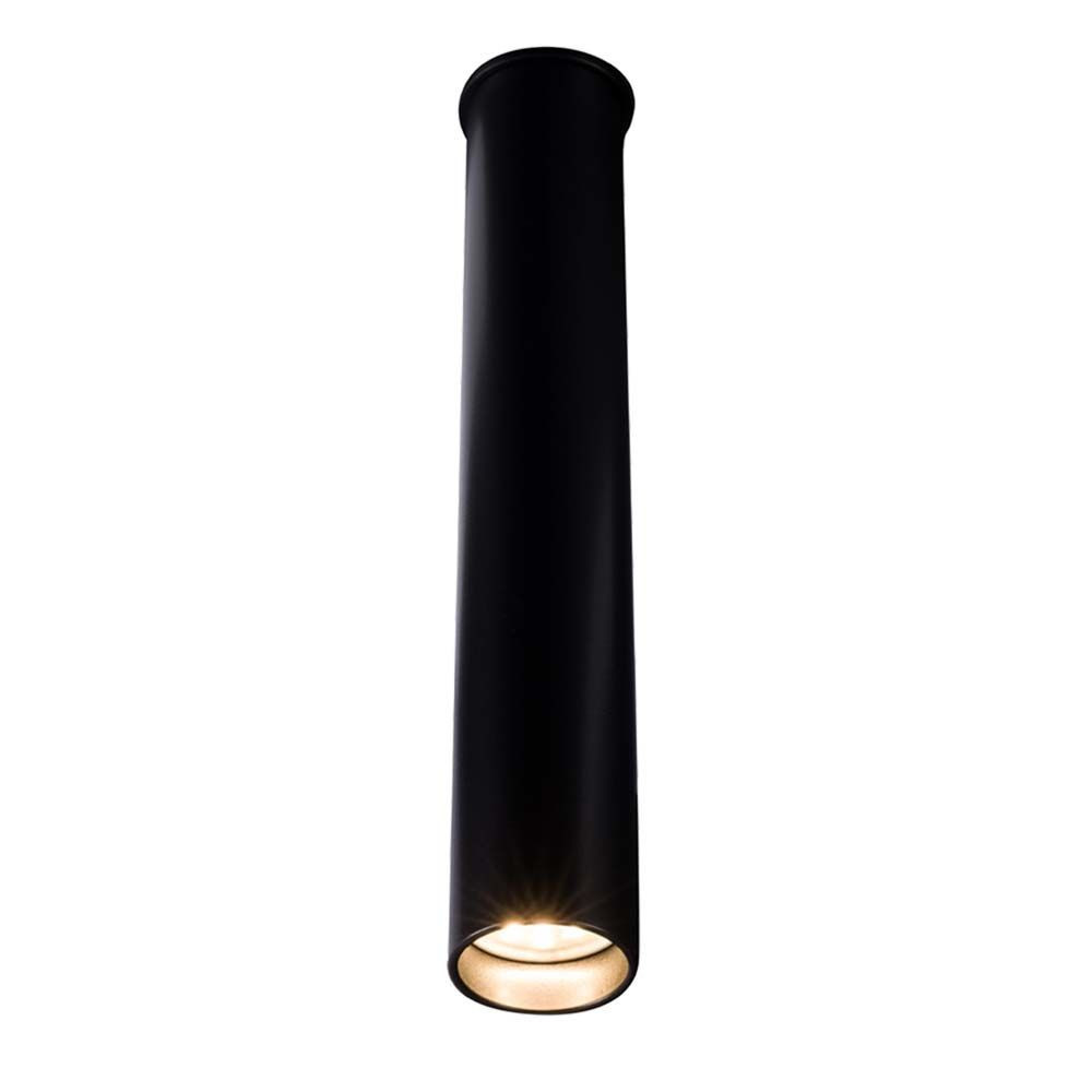 Spot reflektor okrągły czarny YABU 1xGU10x4W wym:25,3x4x4cm IP20 Shilo