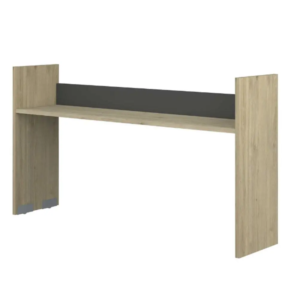 Bureau op wielen Portia 175x40x97 - eik/antraciet