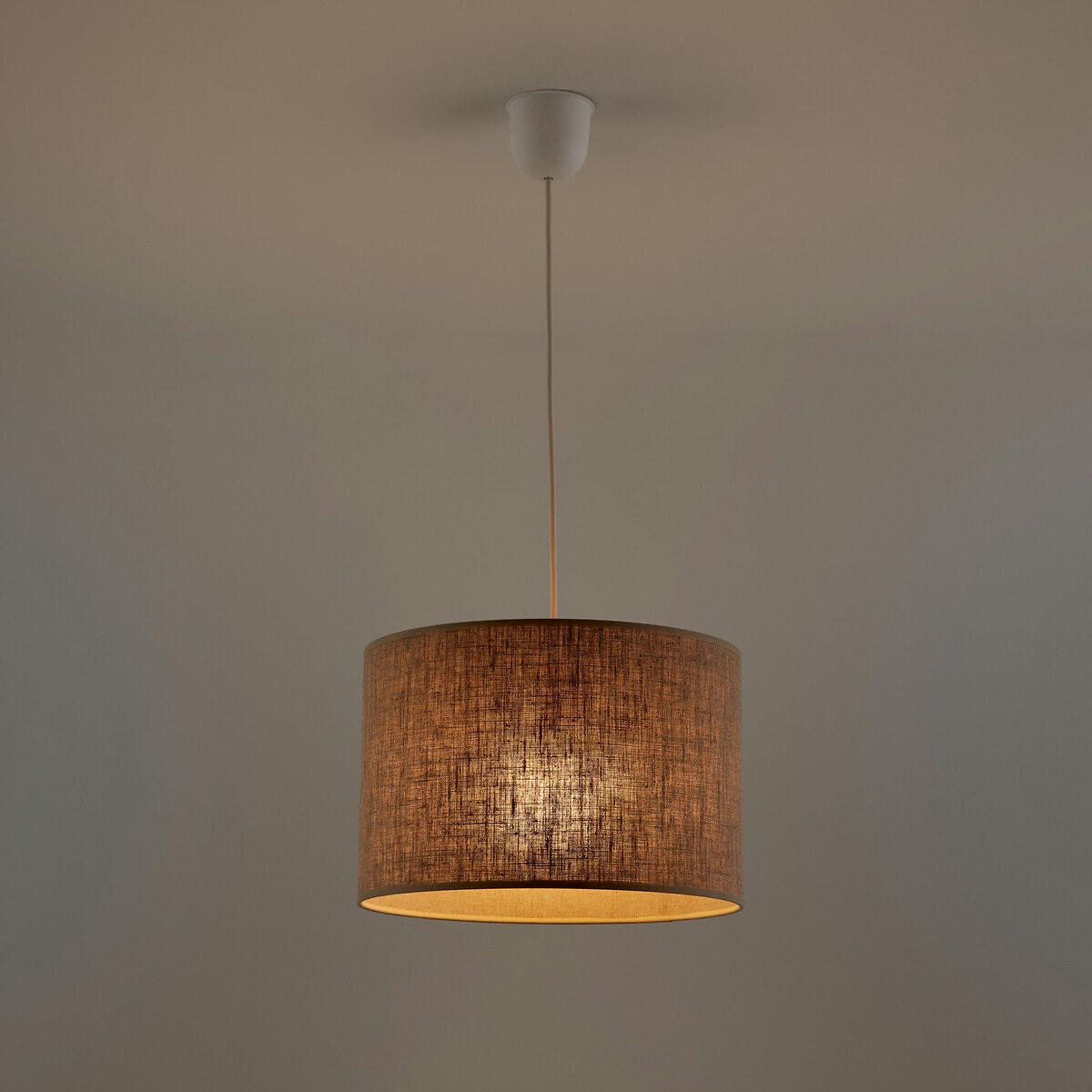 Suspension/Abat-jour en lin Ø30cm, Thade