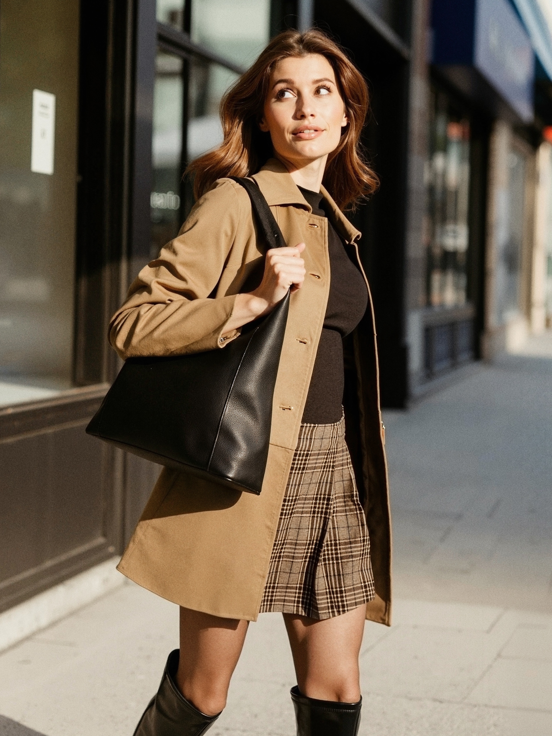 Torba hobo z imitacji skóry