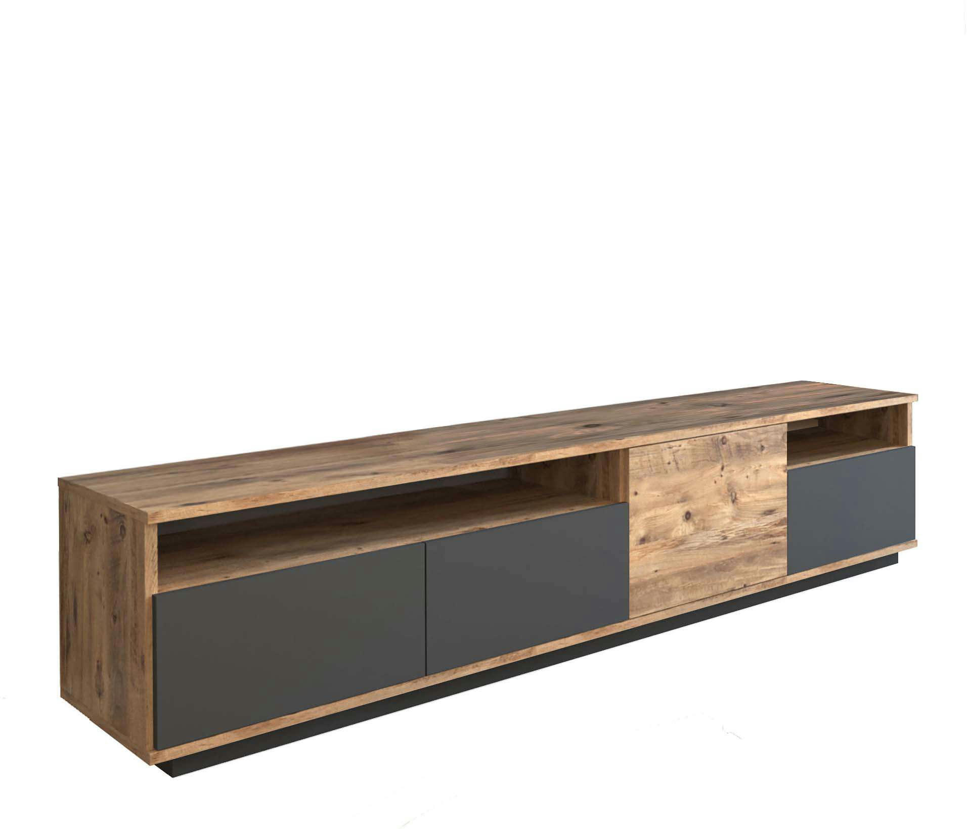 CERAMNO - Meuble tv en aggloméré 4 portes part