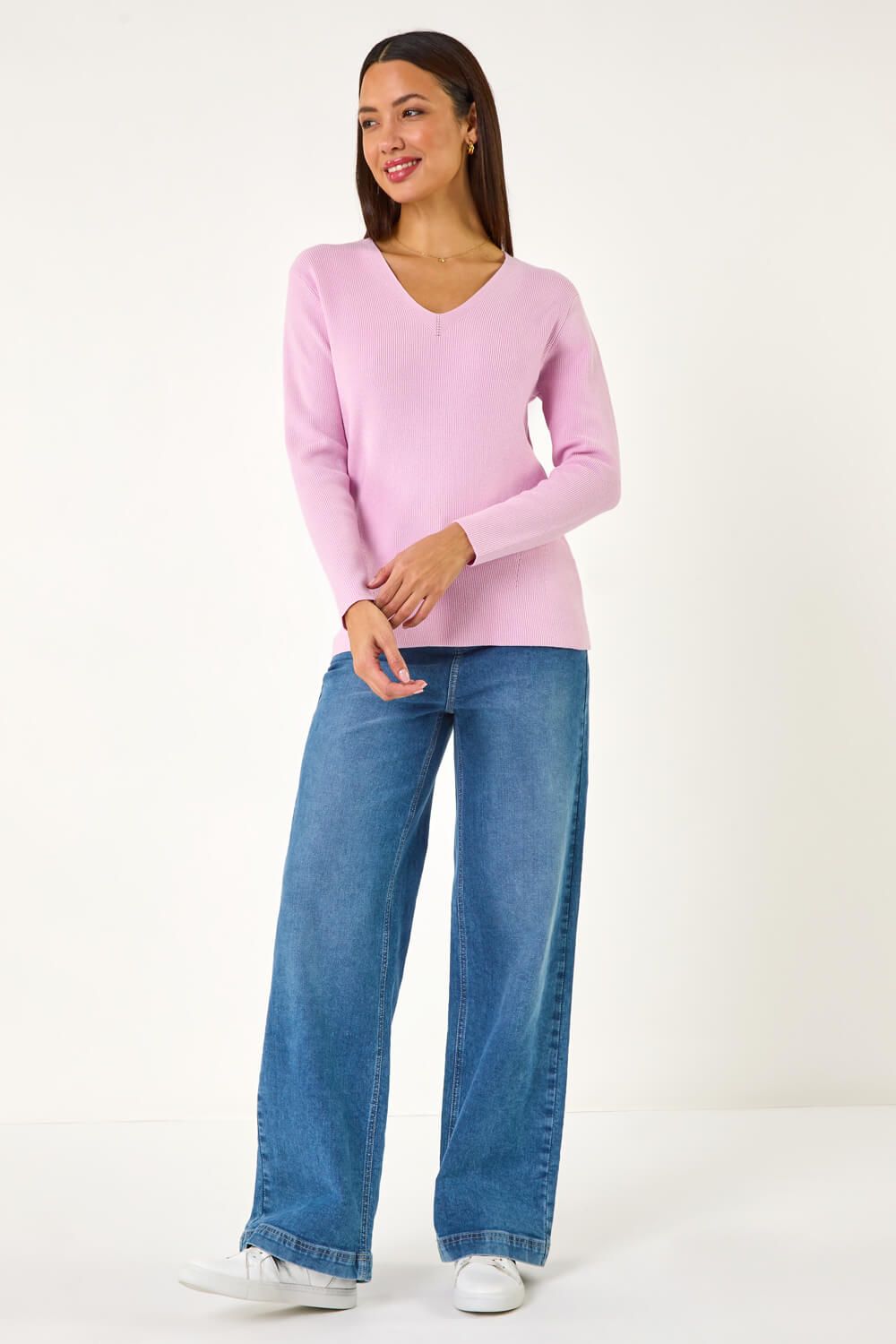 Roman Soft Knit V-Neck Jumper