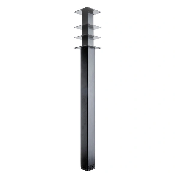 Tischbein, 60x60x700-1100 mm, schwarz