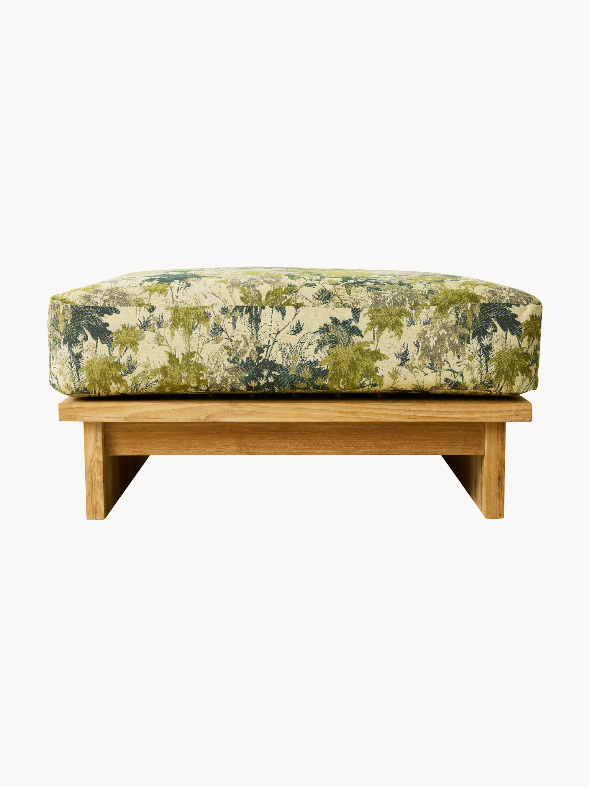 Garten-Hocker Botanical aus Teakholz