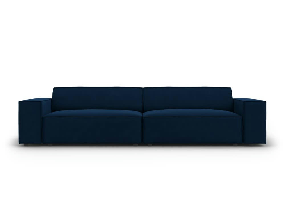 JODIE - Canapé 3 places en velours bleu roi