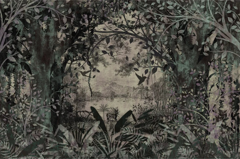 Fototapeta Ścienna DŻUNGLA w Stylu Vintage 90x60cm