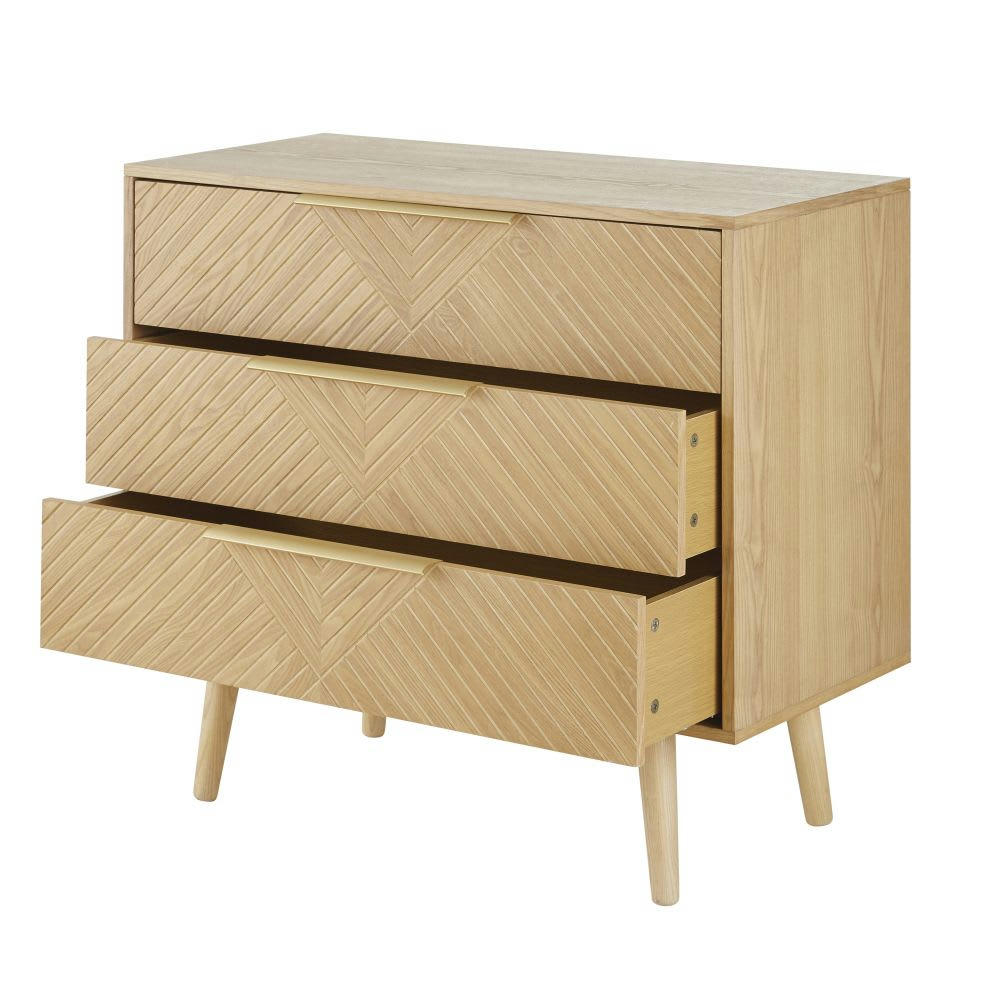 Axelle - Commode 3 tiroirs sculptée