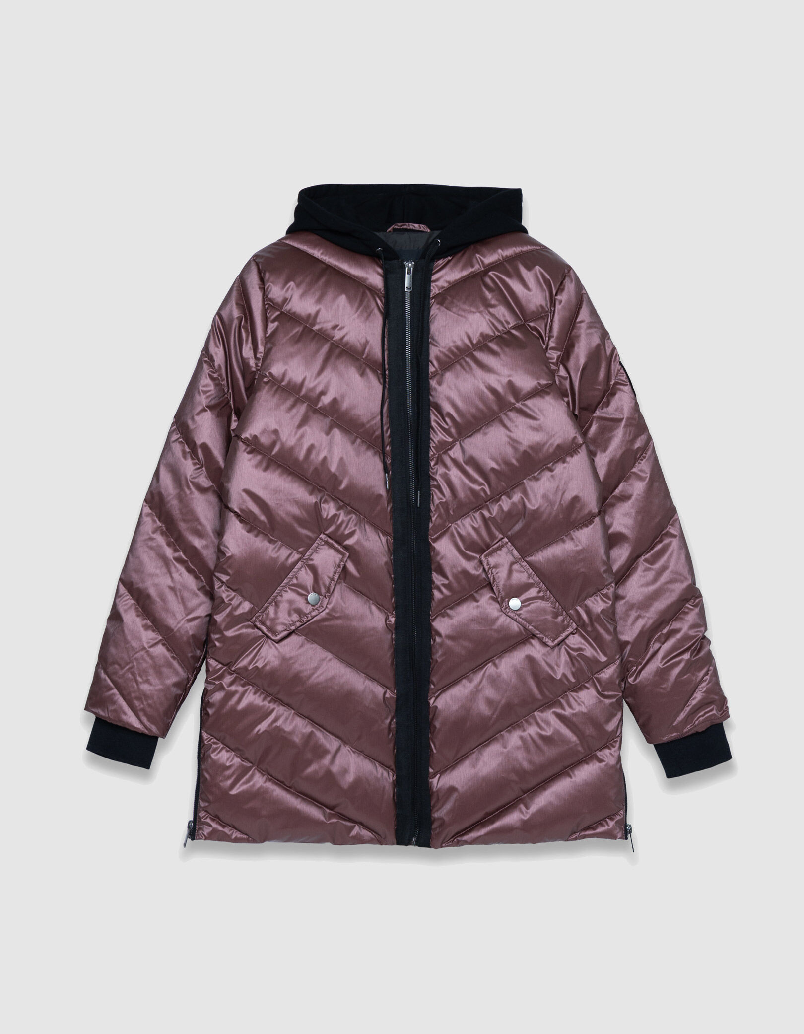 Sous-doudoune magnum irisé capuche molleton Femme