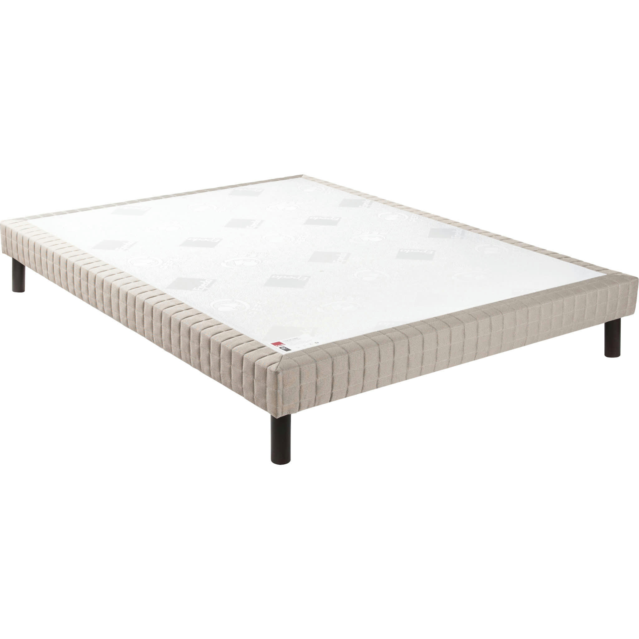 - Sommier confort ferme jean gris foncé 15 cm 140x190