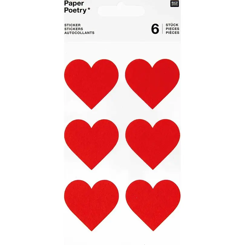 Sticker 6er-Set Paper Poetry