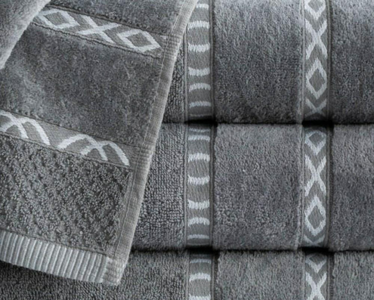 Ręcznik Gino 30x50 szary 550g/m2 frotte