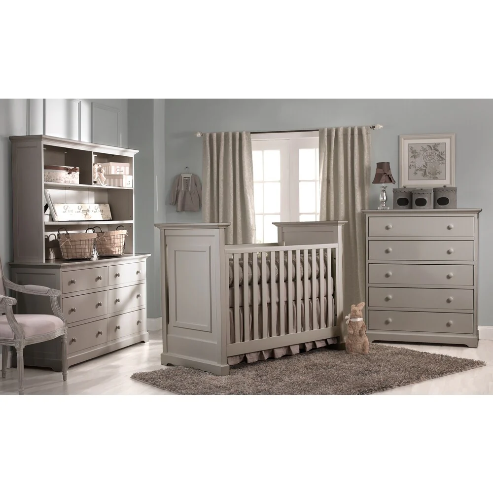 Centennial Chesapeake 6 Drawer Double Dresser- Light Grey