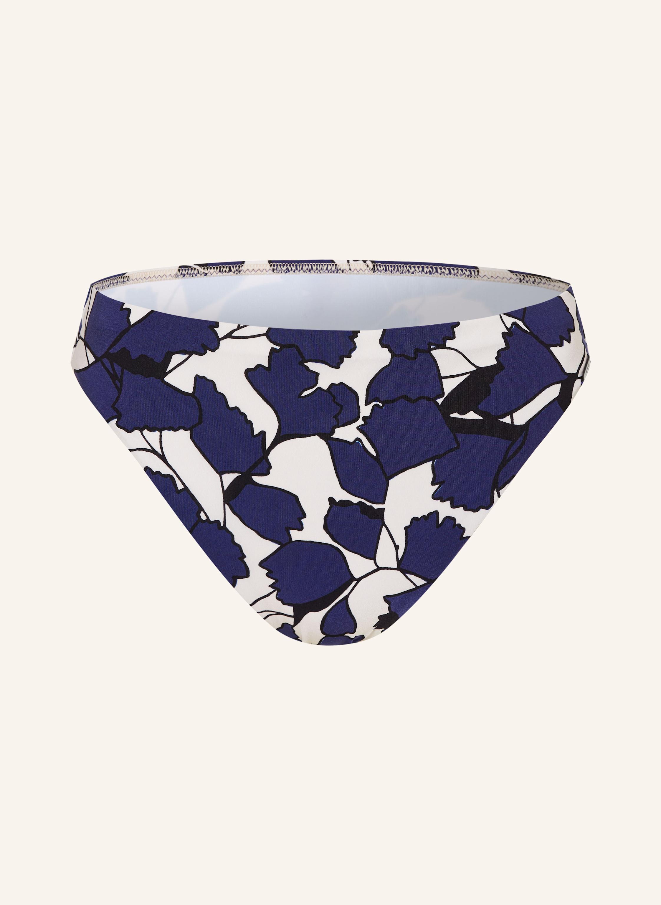 MARYAN MEHLHORN Basic-Bikini-Hose BLUE LEAVES