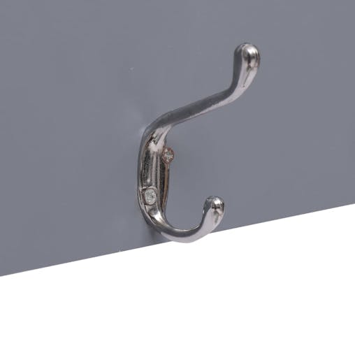 NNEVL Wall Mounted Coat Rack WELCOME Grey 74x29.5 cm
