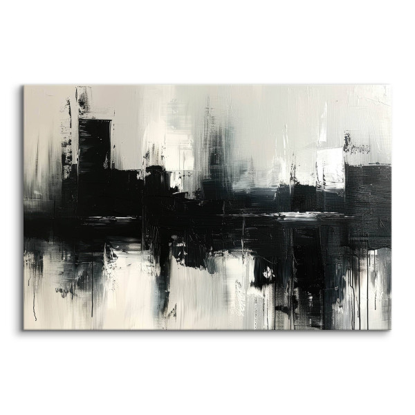 Obraz Czarny Abstrakcyjny Wzór 30x20cm