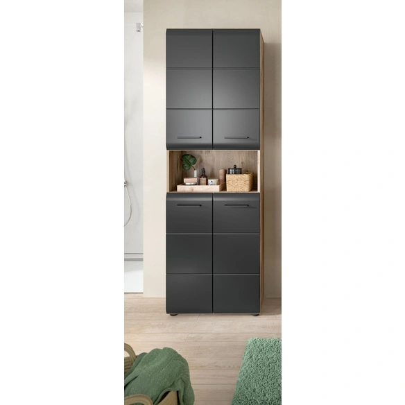 Badezimmerschrank, BxHxT: 60 x 185 x 30 cm