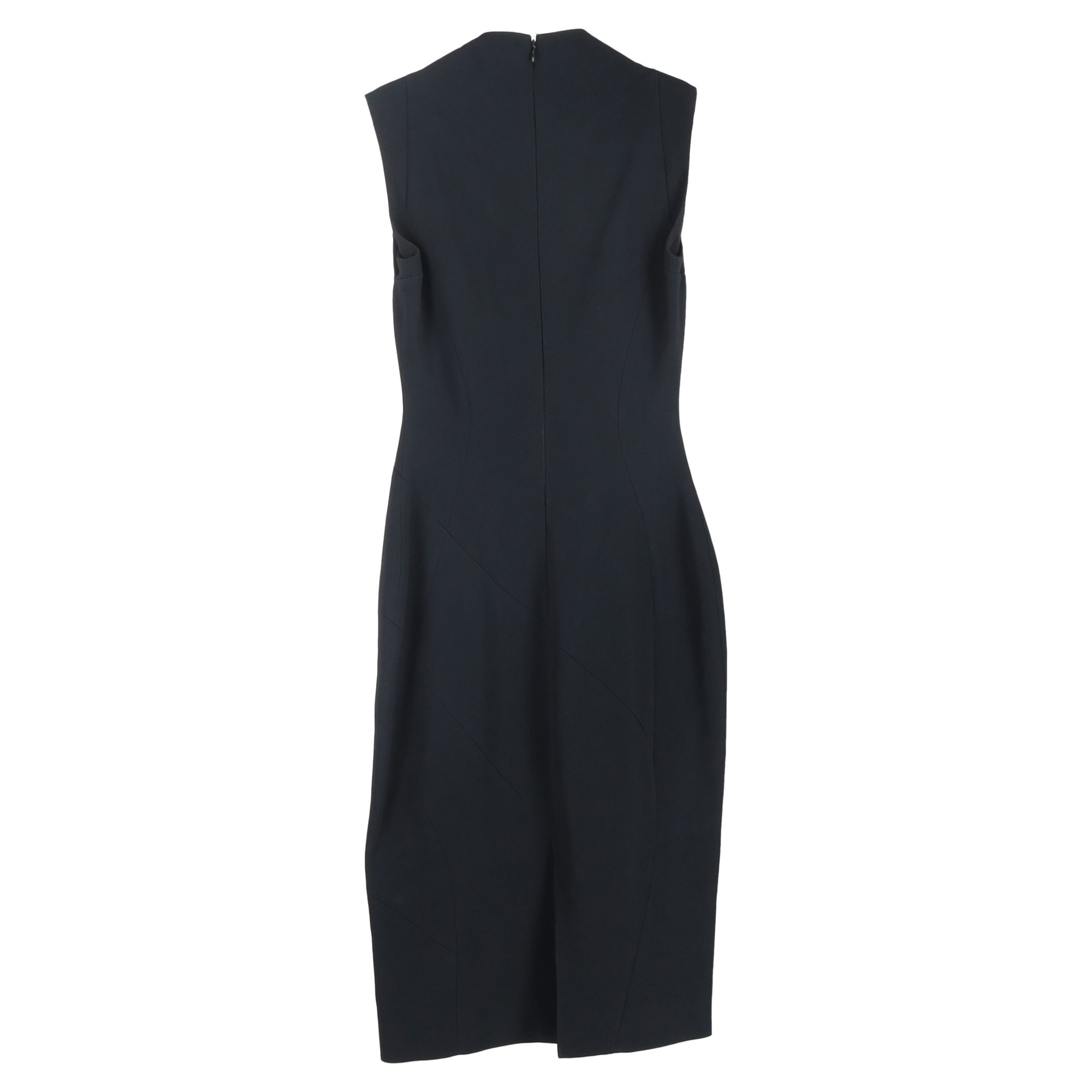 Antonio Berardi Preloved Criss-Cross Effect Mini Fitted Dress in Black Rayon