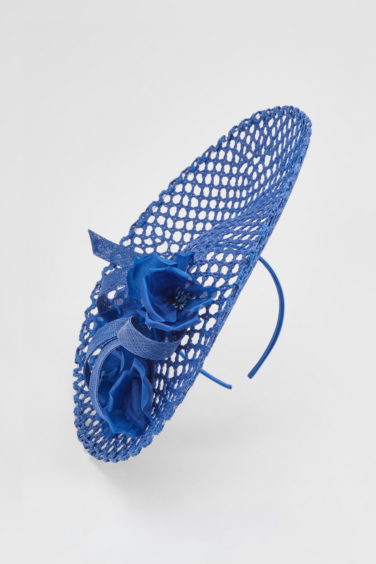 KarenMillen Open Weave Floral Fascinator