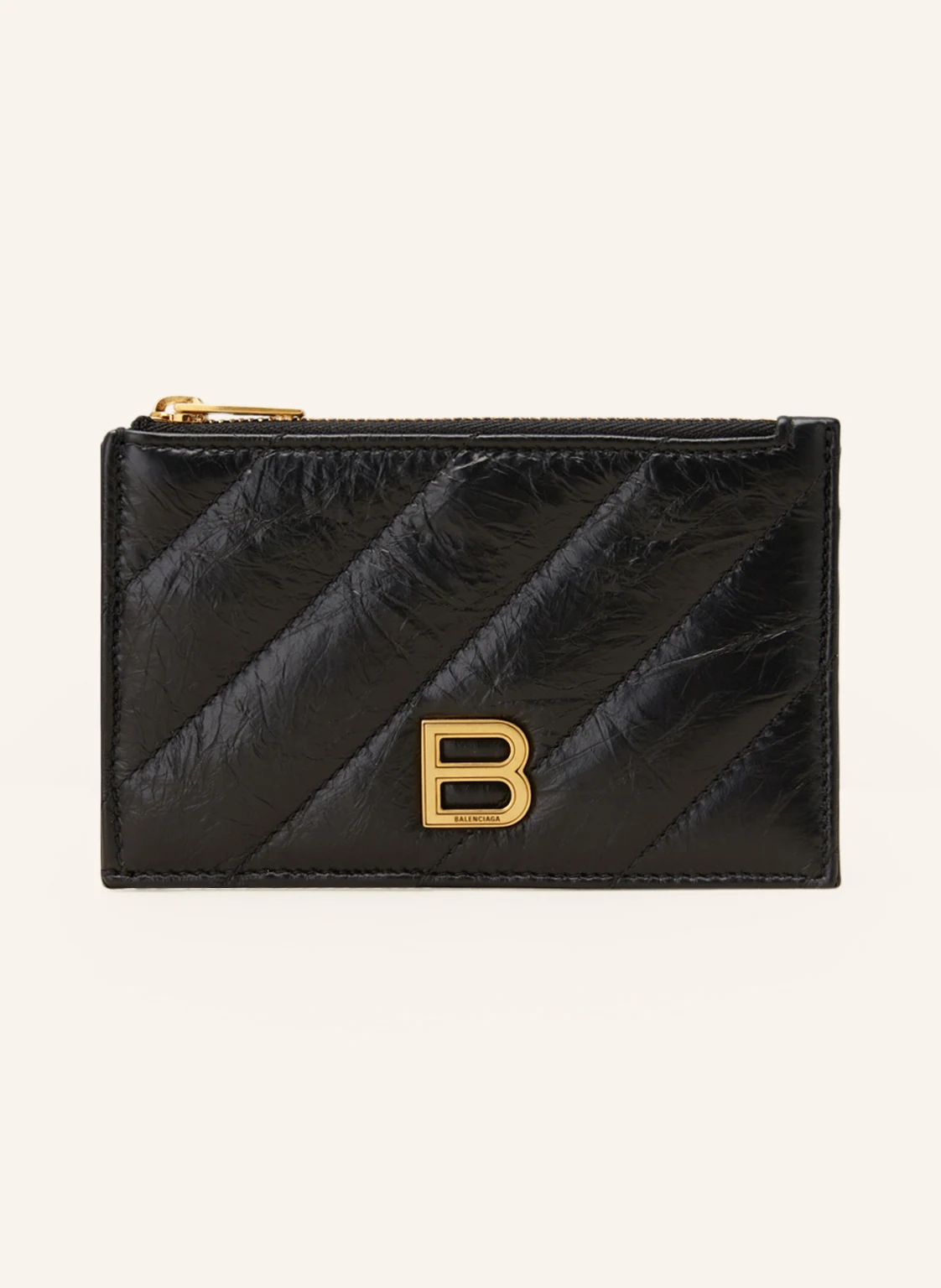 BALENCIAGA Kartenetui CRUSH mit Münzfach