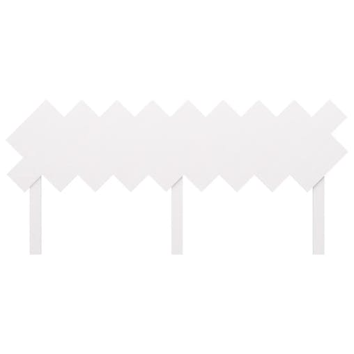 NNEVL Bed Headboard White 178x3x80.5 cm Solid Wood Pine