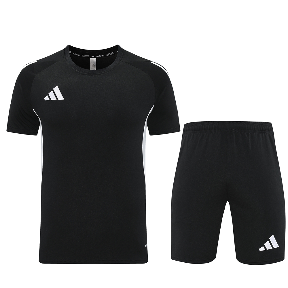 Adidas Short Sleeve Training Jersey Set - AD09- Black