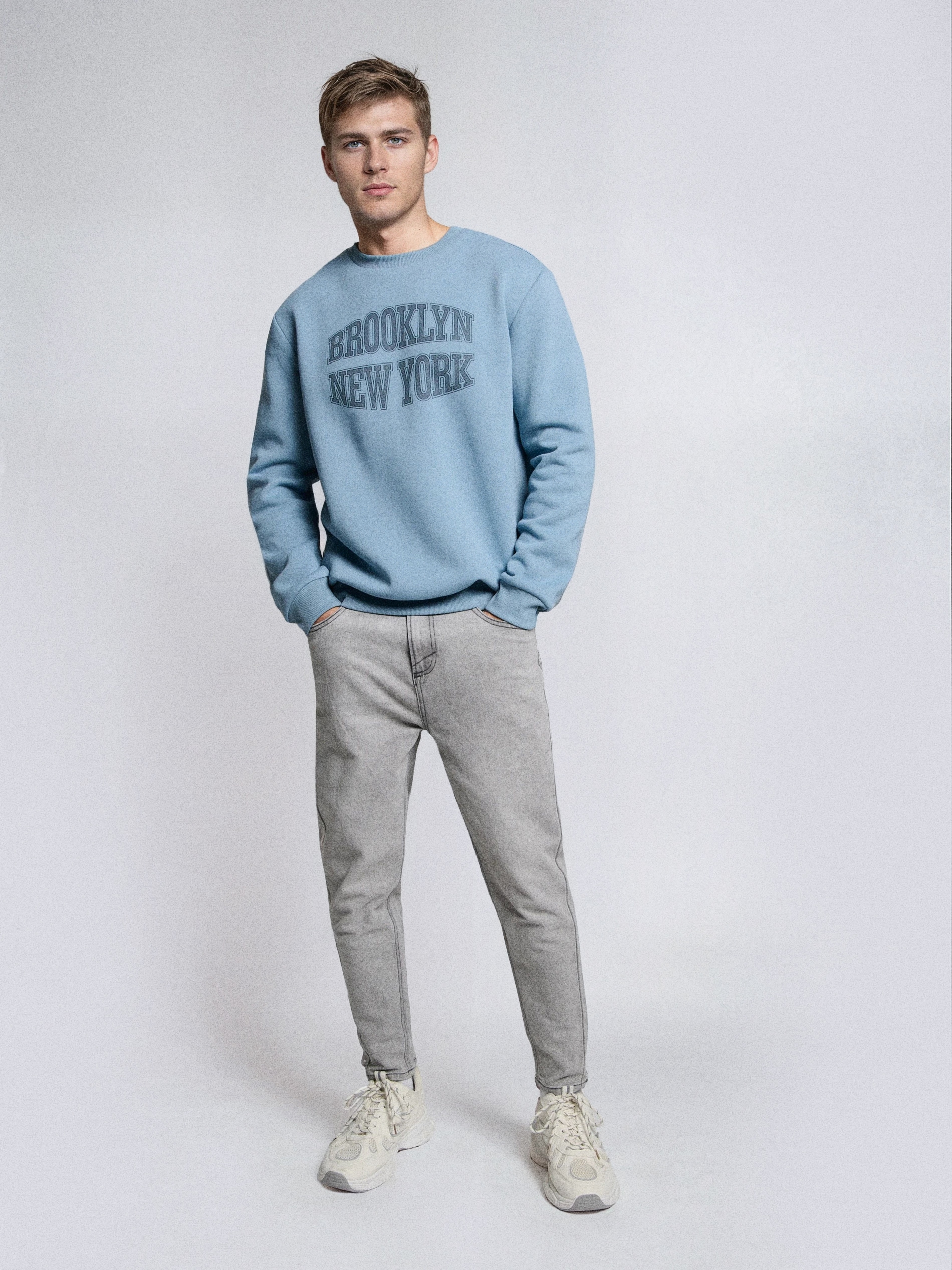 Bluza crewneck z napisem