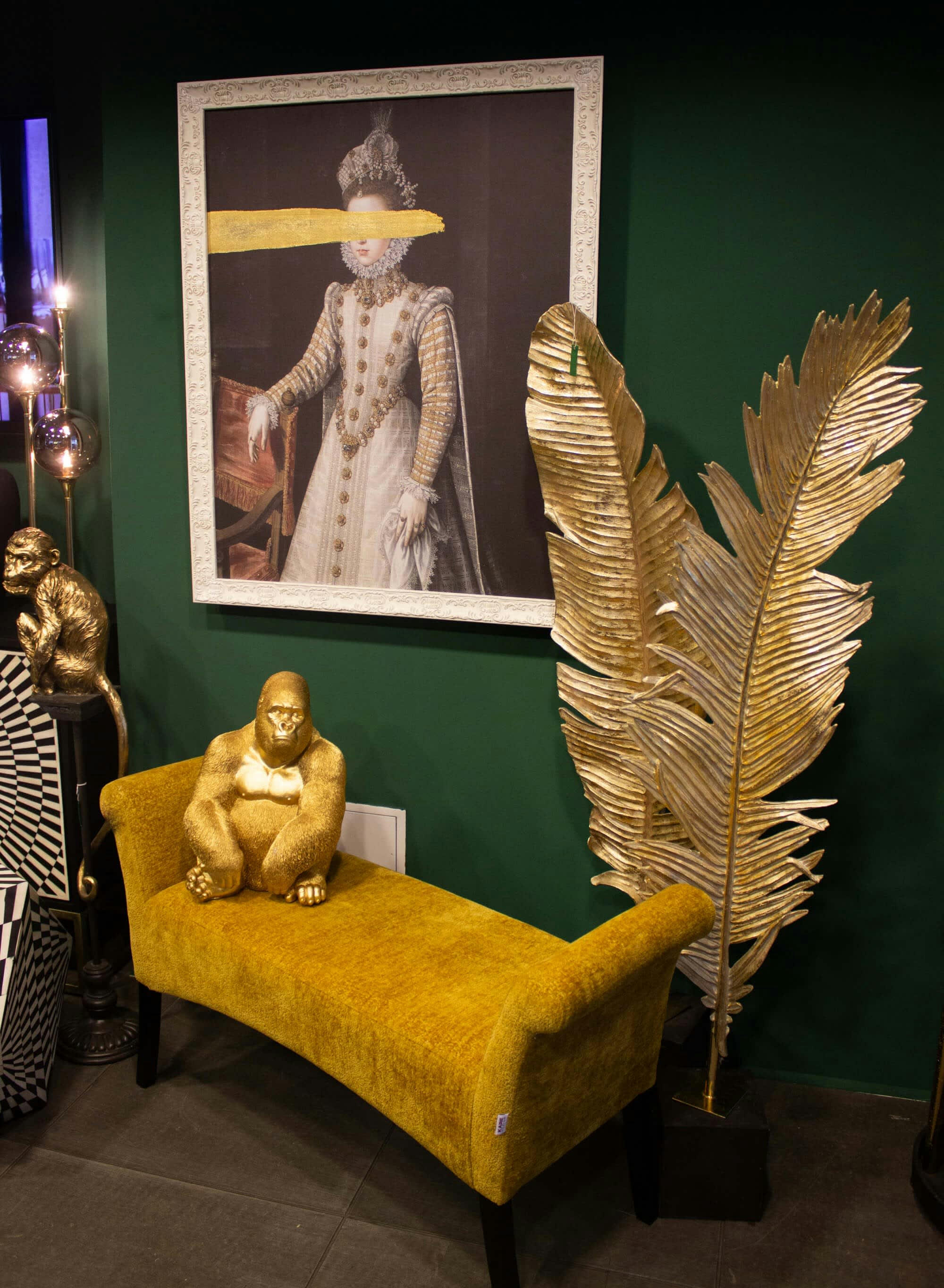 MOTLEY - Banc 2 places jaune et hêtre massif