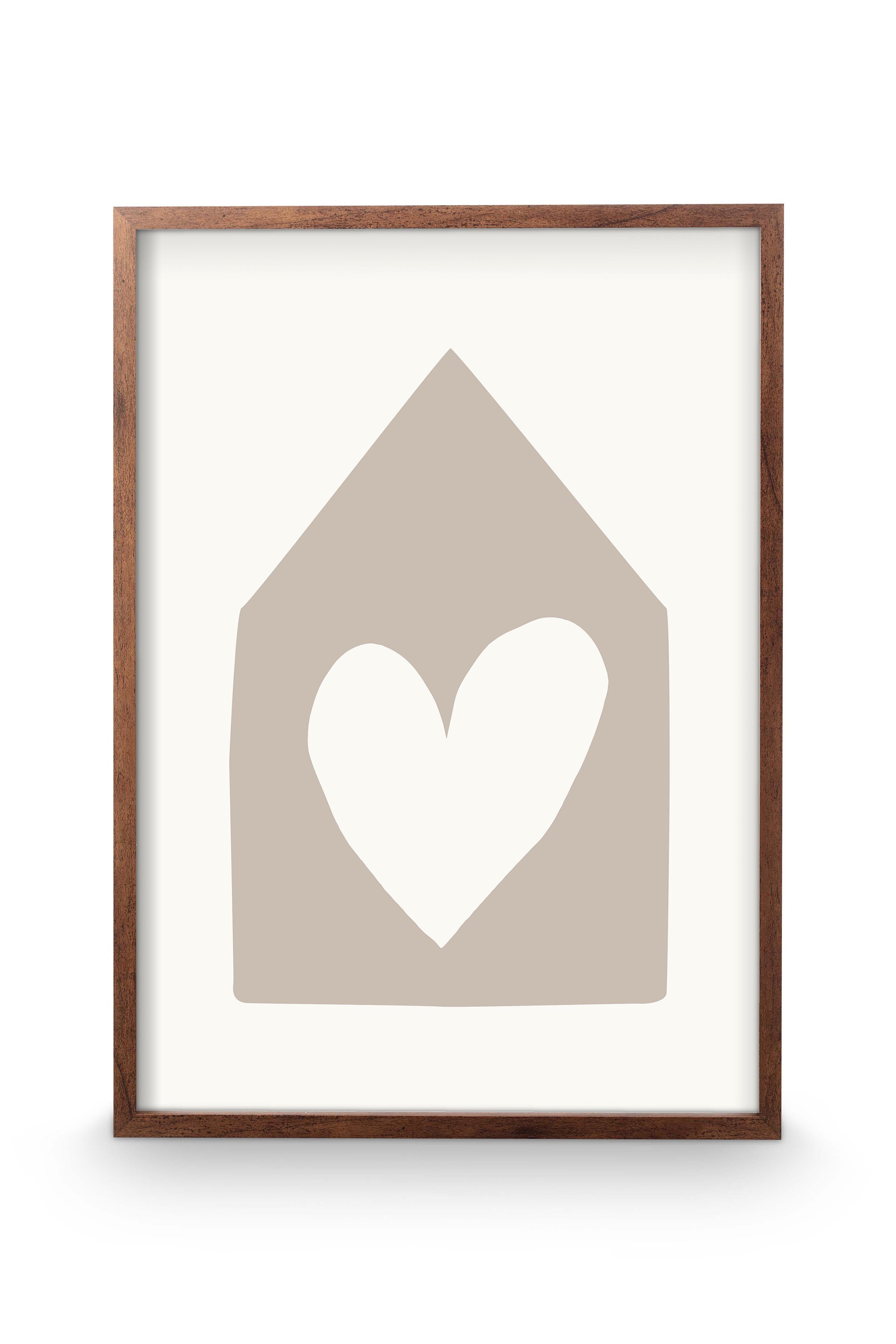 vtwonen fotolijst - hangend - bruin - hout - 51x71x3cm
