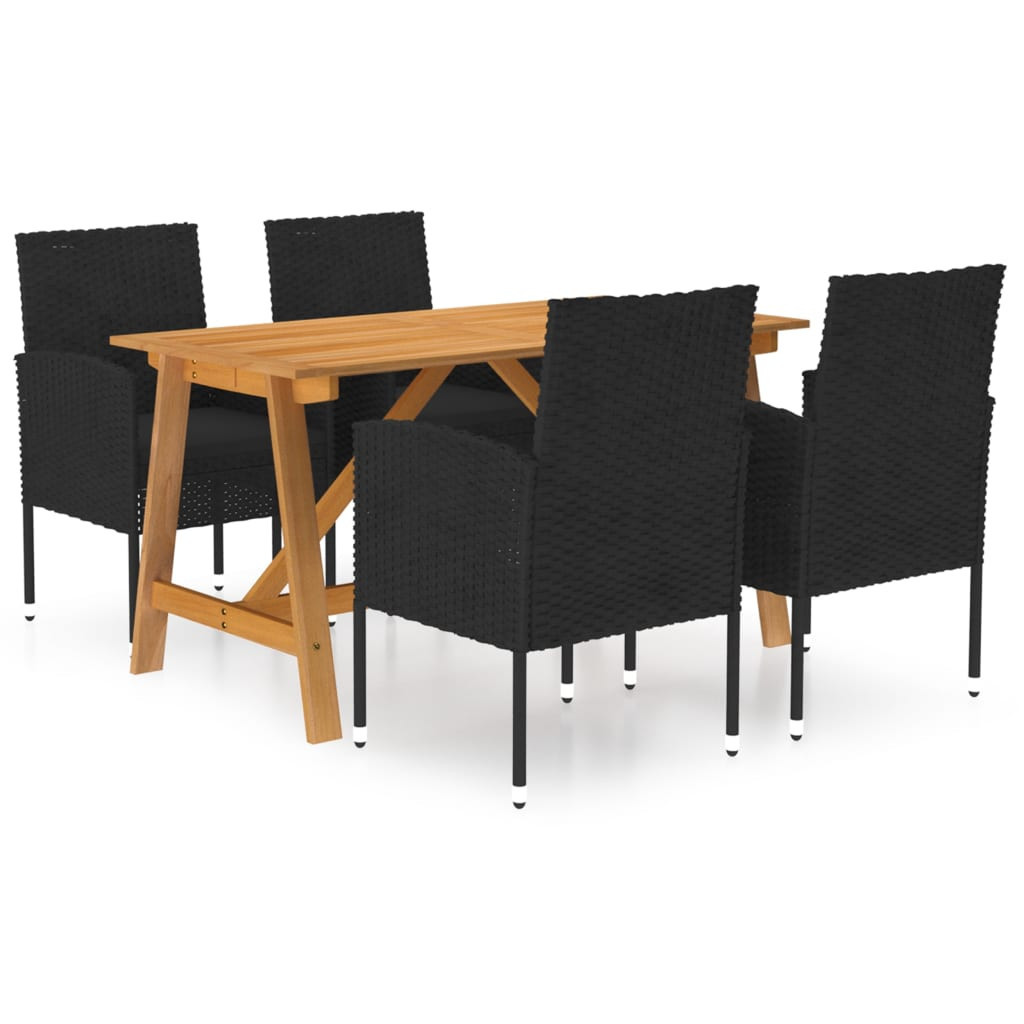 Zestaw mebli ogrodowych technorattan stolik krzesła do restauracji ogrodu