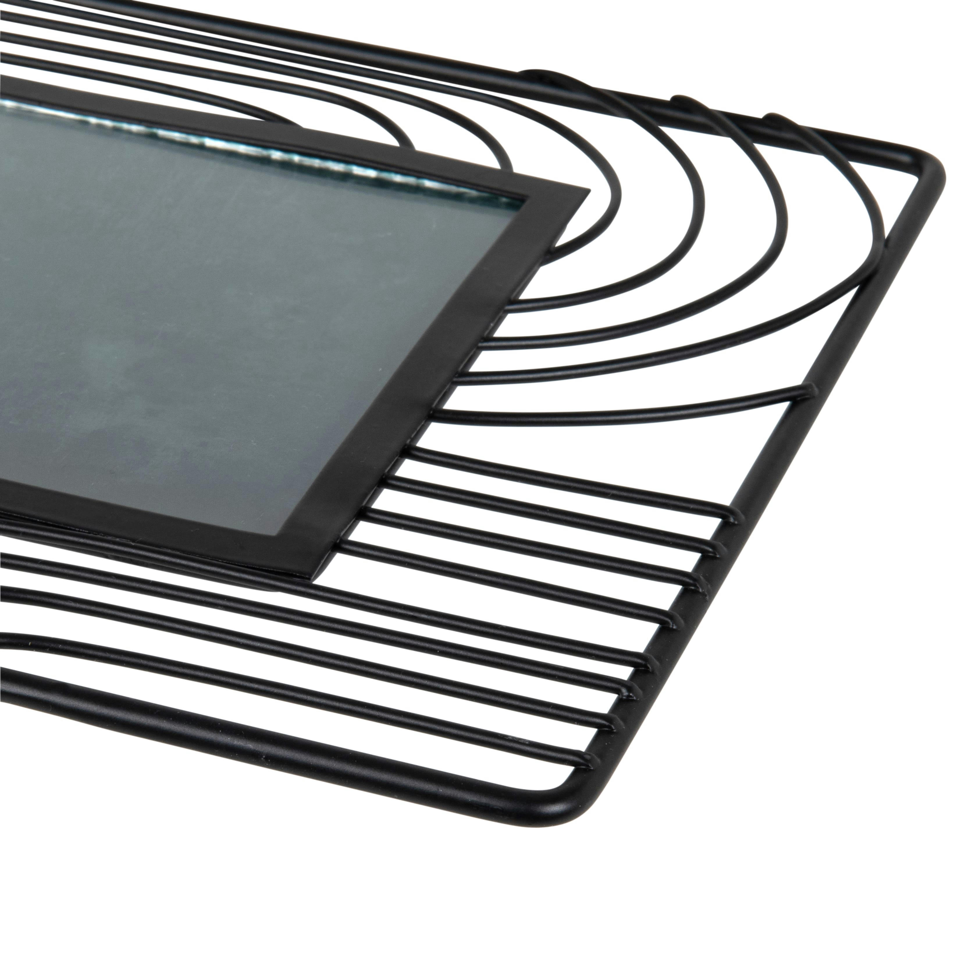 SAFA - Cadre photo en métal filaire noir 11x16